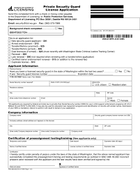 How to get security license online. Private Security Guard License Application Edit Fill Sign Online Handypdf