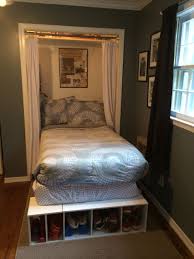 Small Bedroom Try Putting The Bed Inside The Closet And Use Closet Organizers As The Platform The Teenage Bedroom Decorations Small Room Bedroom Tiny Bedroom