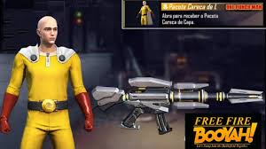 1/6 world famous toy gun series assembling gun model pubg. Free Fire And One Punch Man Collaboration Details Bundles Skins Leaked Free Fire Booyah