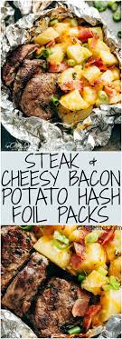 Garlic Steak Cheesy Bacon Potato Hash Foil Packs Cafe Delites