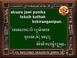 Bahasa Jawa Kalimat Aksara Jawa Youtube