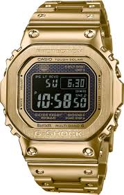 The watch's inner casing is made of fine resin reinforced by carbon fiber that allows for a lighter and stronger design. Men S Gold Ip Watch Classic Aesthetic Gmwb5000gd 9 G Shock
