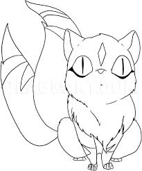 Free download 33 best quality inuyasha coloring pages at getdrawings. How To Draw Kirara From Inuyasha Coloring Page Trace Drawing
