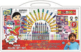 Ryan kaji of ryan's world is without a doubt one of the most popular kids on youtube. Buy Innovative Designs Nickelodeon Ryan S World Super Deluxe Art Supplies Set W Coloring Pages Stampers Stickers Online In Indonesia B08hr5w325