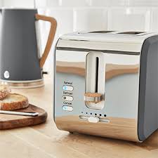 Swan Nordic Grille Pain A Fente Large 2 Tranches 3 Fonctions 6 Niveaux De Grillage Design Moderne En Acier Inoxydable Poignee Effet Bois Gris Ardoise Amazon Fr Cuisine Maison