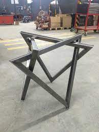 Love This Idea For A Side Table At Our Shop This Is Not Ours But We Don T Know The Source Metal Furniture Design Welded Furniture Metal Furniture