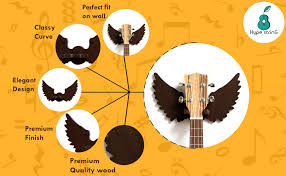 Bathroom decor wall art prints with frames;funny bathroom sign 8×10 inch set of 4 (black and white) (b) 4.1 out of 5 stars. Hype String Ukulele Wall Hanger Wings Design Wooden Wall Stand For Ukulele This Wall Hanger Is For Only Ukulele And Not For Guitar Amazon In Musical Instruments