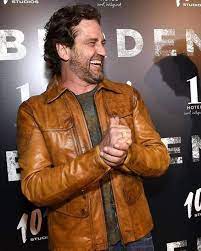 Pin By Claudete Cunha On Gerard Butler Leather Jacket Gerard Butler Red Leather Jacket