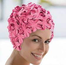 Original Gorro De Bano De Mujer De Inspiracion Vintage Muy Femenino Y Elaborado En La Mejor Calidad Esta Forrado En Silicon Bathing Cap Swim Caps Retro Swim