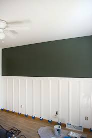 This Dark Green Board And Batten Wall Is Easy To Make And Will Turn Any Wall Into A Show Stopper Dark Accent Walls Dining Room Walls Green Accent Walls