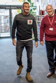 The couple are not often photographed together, and were seen arriving… Pin By One Way On Mens Fashion David Beckham Style Men Fashion Casual Outfits Mens Outfits