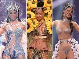 The 69th edition first look contestants national costume. 8upprrjbpakpvm
