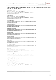 Book today and earn reports with orbitz rewards! Pdf Parents Knowledge On Pneumococcal Vaccine And Opinions On Payment Strategies In Malaysia