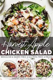 Cranberry Chicken Salad With Apples The Real Food Dietitians Recipe Real Food Recipes Chicken Salad With Apples Rosemary Chicken Salad