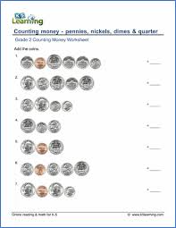 counting pennies nickels dimes quarters up to 6 coins k5 learning