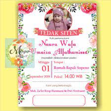Flag for beside the point content material. Undangan Perlengkapan Tedak Siten Turun Tanah Aqiqah 7 Bulanan Ultah Baby Girl Bayi Cewek Boy Cowok Shopee Indonesia