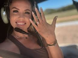 My captain decided to make me his co-pilot forever 💙 ❤️ 💕 A lifetime of  adventures starts now ✨️ I love you endlessly @connor_shanks #love #engaged  #fiance #happy