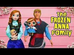 Swtad Lol Families The Frozen Anna Family The New Baby Toys And Dolls Pretend Play For Kids Youtube New Baby Products Kids Playing Barbie Family