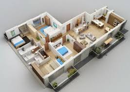  3 Model Denah Rumah Leter L Sederhana