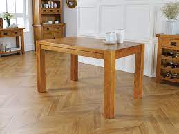 You wont find a better quality table for the money guaranteed. Country Oak 130cm Chunky Corner Leg Dining Table