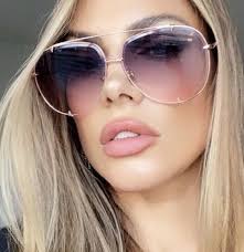 Big XXL "Talon" OVERSIZED Metal Gradient Women Sunglasses Shadz GAFAS 100%  UV