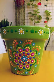 Only On A Black Pot Painted Pots Diy Flower Pot Art Painted Clay Pots