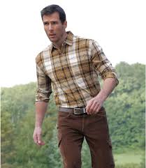 Chemise Flanelle A Carreaux Atlas For Men