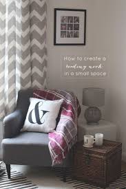 Just What I Need For My Book Corner A Nice Elegant Chair A Comfy Cushion And Some Light I Would Add A Touch Living Room Diy Reading Nook Bedroom Design