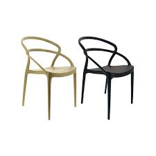 Fibre de verre dinant la chaise. Lot De 4 Chaises Toulon Polypropylene Et Fibre De Verre
