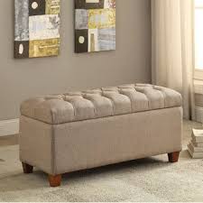 Songmics storage ottoman, upholstered storage bench, synthetic leather, 46.5 inches, with plywood frame, solid wood legs, 80l storage, load capacity homebeez tufted storage ottoman bench, half moon fabric upholstered stool with nailhead trim for living bed room (cream). Nailhead Storage Bench Shop The World S Largest Collection Of Fashion Shopstyle