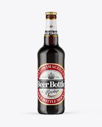 Download Amber Glass Bottle With Red Ale Mockup In Bottle Mockups On Yellow Images Object Mockups PSD Mockup Templates