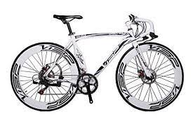 New A01 Visp White 54 Cm 700c 14 Speeds Mens Road Bike Speed Road Bicycle Mechanical Disc Brakes Http Www Bicyclesto Road Bicycle Road Bikes Men Bike Deals