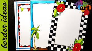 check border designs on paper border designs project work designs borders for projects youtube paper art design borders for paper page borders design