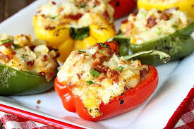 Grilled Twice Baked Potato Stuffed Peppers Southern Bite