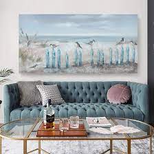 This lounge might be small, but it creates a big impact. Amazon Com Big Wall Art For Living Room Extra Large Hand Painted Beach Oil Painting Ocean Sea Bird Seagull Canvas Artwork Framed Seascape Coastal Picture For Office Bedroom Decor 60x30inch Paintings