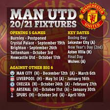 Manchester united's 2021/22 premier league fixtures have been announced, revealing the reds will start the new campaign with a blockbuster game at old. Man Utd Fixture Hell Revealed With Arsenal Chelsea Manchester Derby And Three Away Games Following Champions League Sporting Excitement