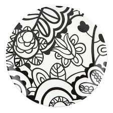 Black And White Plates Clipart Graphic Black White Salad Plate Pinturas Ceramica Funcional Dibujos
