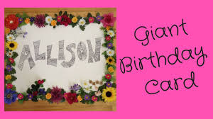 One of the cutest ideas we've seen is to make a constellation birthday card. Giant Birthday Card Diy Youtube