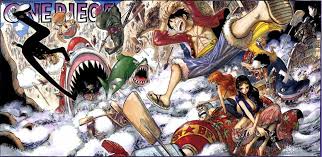 eiichiro oda one piece illustrazioni colori
