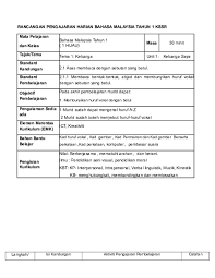 Kssr bahasa melayu tahun 1. Doc Rancangan Pengajaran Harian Bahasa Malaysia Tahun 1 Kssr Sjk Chung Hua No 5 Sjkchn5 Academia Edu