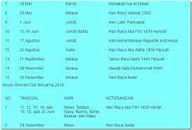 2018, tanggal merah bulan mei 2018, tanggal merah bulan juni 2018, tanggal merah bulan juli 2018, tanggal merah bulan agustus 2018, tanggal merah bulan september 2018, tanggal merah. Cuti Bersama Tambah 3 Hari