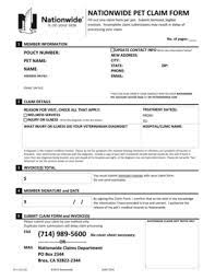 Whole pet and major medical. Nationwide Pet Insurance Claim Form Fill Online Printable Fillable Blank Pdffiller