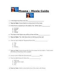 Spanning from the original disney movies to recent disney hits, these questions stretch across many years and are perfect for playing with the whole family. Moana Movie Worksheets Teaching Resources Teachers Pay Teachers