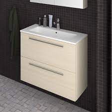 Un qui se trouve sous le lavabo et où on peut. Carino Meuble Sous Vasque 2 Tiroirs 60x58x34 5cm Frene Le Coin Salle De Bain Meubles Mobilier Pour Salle De Bain
