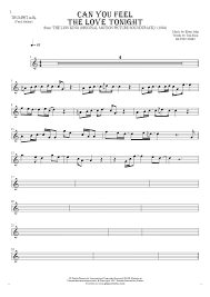 Maybe you would like to learn more about one of these? Can You Feel The Love Tonight Noten Fur Trompete Melodielinie Playyournotes
