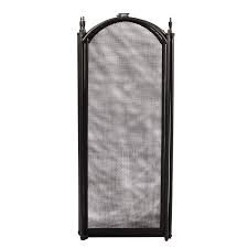 The 49 rockefeller 3 panel fireplace screen, features hinged panels that allow it to be used with various sized fireplace mantels. Heating Cooling Air Quality Better Garden Fireplace Screen 4 Panel Ornate Wrought Iron Black Metal Fire Place Standing Gate Parts Accessories