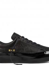 Converse black women's sneakers on the One Star Platform Leather platform -  Women´s shoes • Differenta.com