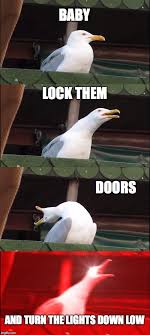 Baby Lock The Door And Turn The Lights Down Low Love Meme
