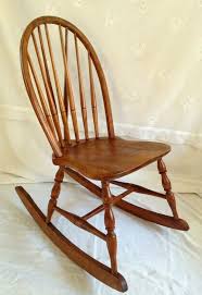 S Bent Bros Co Rocking Knitting Chair Bowback Windsor Maple Wood Vintage Euc Colonial Bentbrosgardene Wood Rocking Chair Vintage Rocking Chair Maple Wood