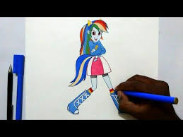 How To Draw My Little Pony Equestria Girls Rainbow Dash Equestria Girls Rainbow Dash My Little Pony Rainbow Dash